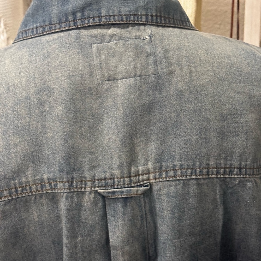 Jessica Simpson Clara Nyra Denim Shirt Dress 2X NWT Belted Midi - Picture 8 of 13